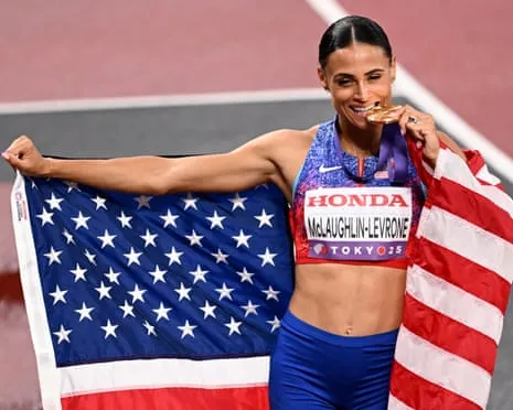 Sydney McLaughlin-Levrone posts quickest women’s 400m in four decades to win gold
